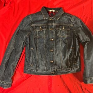 LL Beans Women's Flannel Lined Jean Denim Jacket Size.s Small VTG 90s